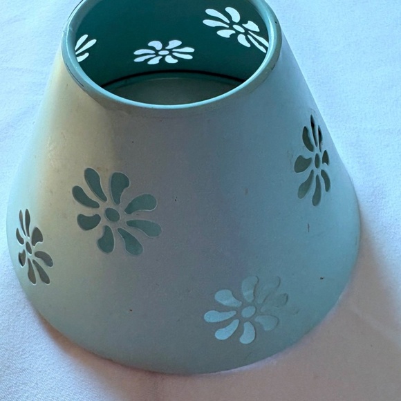 Orange Tabby Cat with Fruit (Carmen Mirandaish) Hat Votive Candle Holder w Shade - Picture 13 of 15